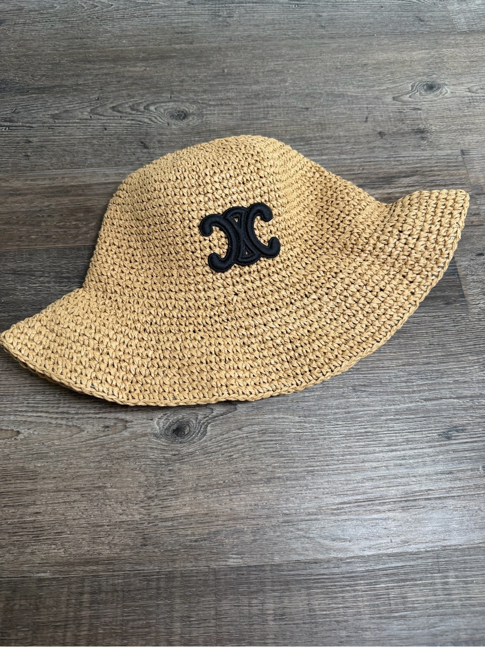 Celine Women’s Woven Raffia Bucket Hat